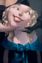 Der Antrag (Detail), aus Blaubart von Charles Perrault (1628-1703)