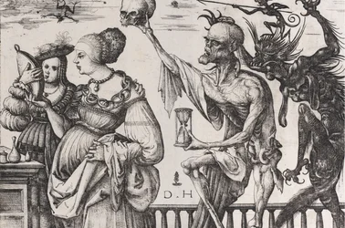 Tod und Teufel überraschen zwei Frauen