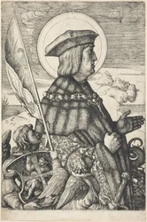 Kaiser Maximilian I. in der Gestalt des Heiligen Georg
