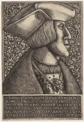 Porträt von Kaiser Karl V., aus „Opera Hopferiana [...]“