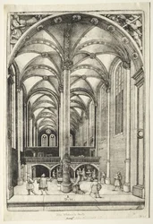 Ansicht im Inneren der St. Katharinenkirche in Augsburg
