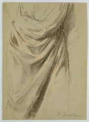 Draperiestudie für "Zinsgroschen"