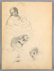 Madonna und Kind nach F, Oktober 1844