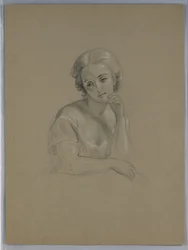 Zeichnung, Mögliche Studie für "Marth", 1860