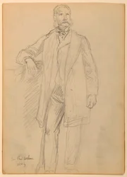 Zeichnung, Präsident Chester A. Arth, 1884