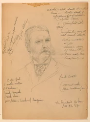 Zeichnung, Präsident Chester Alan Ar, 21. November 1884
