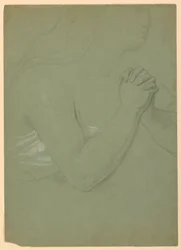 Studie für "Eine Magdalena", F, 1852