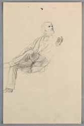 Zeichnung, Studie für "Wissenschaftliche Gruppe", 1858
