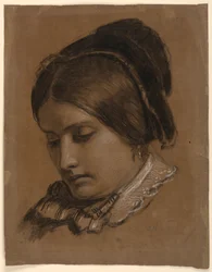 Die Frau des Künstlers Sophie, 1853