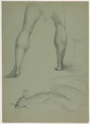 Zwei anatomische Studien, ca. 1850