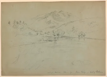 Mount Washington, Mount Madison und Mount Adams von der Brücke nördlich von Gorham, New Hampshire