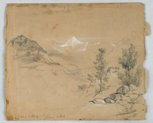 Sion, Blick nach Osten, Rhonetal