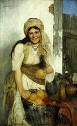 Die Orangenverkäuferin