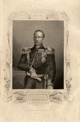 Porträt von Prinz Michail Dmitrijewitsch Gortschakow 1795-1861, 1856