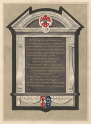 Denkmal für George, Earl of Berkeley aus der Cranford Kirche
