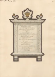 Denkmal für Jacob Augustus Blondel aus der Stepney Kirche