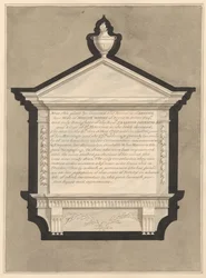Denkmal für Mrs. Martha Whish, aus der Kirche von Stanwell