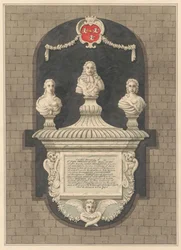 Denkmal für Sir John Benett und seine Frauen Elizabeth und Bridget aus der Kirche von Harlington