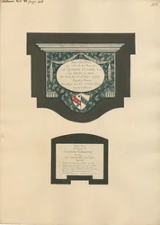 Gedenkstätte für Thomas Clarke und seine Frau Sarah und Thomas Worlidge aus der Kirche von Fulham