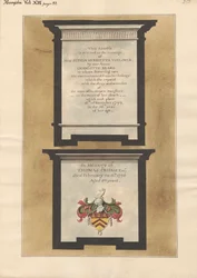 Denkmäler für Miss Sophia Henrietta Voelcker und Thomas Crump aus der Kirche von Hampton