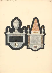 Denkmäler für Mrs. Rebecca Cassamajor und Thoma Spateman, Chiswick Church