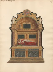 Grab von Sir Edward Fennen von Hayes aus der Kirche von Hayes