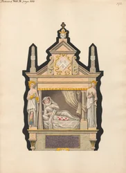 Grab einer unbekannten Mutter und eines Säuglings aus der Pancras-Kirche