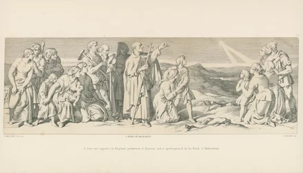 Ein feuriger Stern erscheint in England, unheilverkündend, und wird vom Mönch von Malmesbury apostrophiert