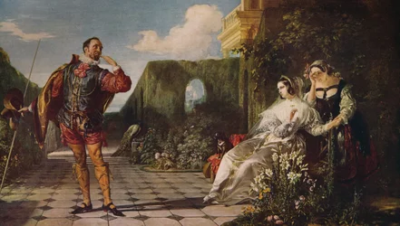 Malvolio und die Gräfin, ca. 1840, ca. 1915