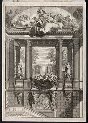 Treppe im Palast von Voorst in Holland