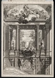 Treppe im Palast von Voorst in Holland