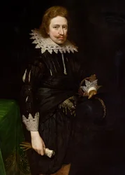 Detail des Porträts von William Cavendish, 1624 (Detail)