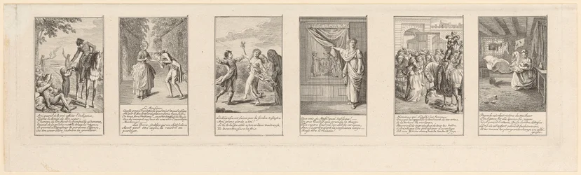 6 von 12 Blättern moralischen und satyrischen Inhalts, Teil 2