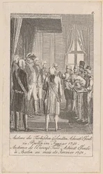 Audienz des türkischen Gesandten, Blatt 8 der Folge „Ältere, mittlere und neuere Geschichte“