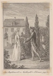 August findet Elise, die ihm Vaters Grab zeigt