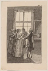 Blatt 3 zu Ewalds Schauspiel "Harlekin Patriot"