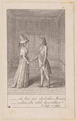 Blatt 4 zu Aug. von Kotzebues „Die Indianer in England“