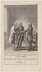 Blatt 8 zu den „Anekdoten und Charakterzügen Friedrichs des zweyten, Königs von Preussen“