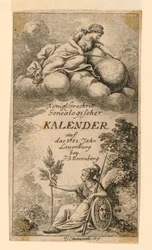 Titelseite für "Königl: Grosbrit [anische] Genealogischer Kalender auf das Jahr 1781 Lauenberg bei J.G. Berenberg"