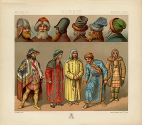 Russische Tracht, 1880