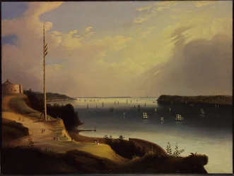 New Yorker Hafen, ca. 1835