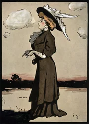 Französische Komödiantin und Sängerin Marcelle Lender