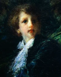 Die Troubetzkoy-Jungen mit einem Hund, von Daniele Ranzoni