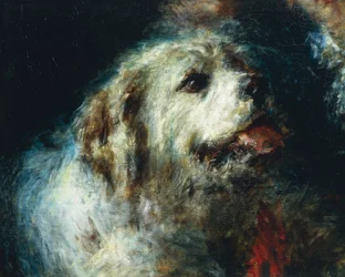 Die Troubetzkoy-Jungen mit einem Hund, von Daniele Ranzoni (Detail)