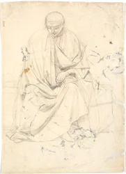 Studie zu einer Apostelfigur oder ähnlichem