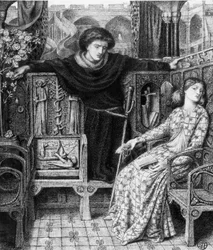 Hamlet und Ophelia (1858)
