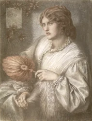 Frau mit einem Fächer, 1870