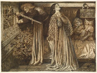 Sir Launcelot im Gemach der Königin