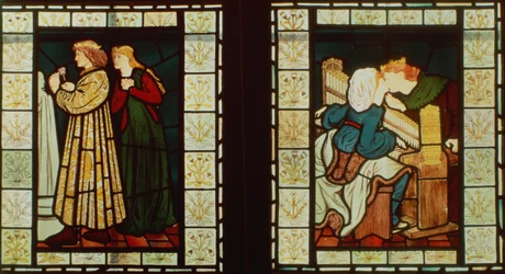 Flitterwochen von König René von Anjou, von Burne-Jones und Dante G. Rossetti, 1862