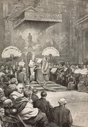 Konsistorium am 13. November, Papst Leo XIII, wo er neue Kardinäle ernannte, Vatikan